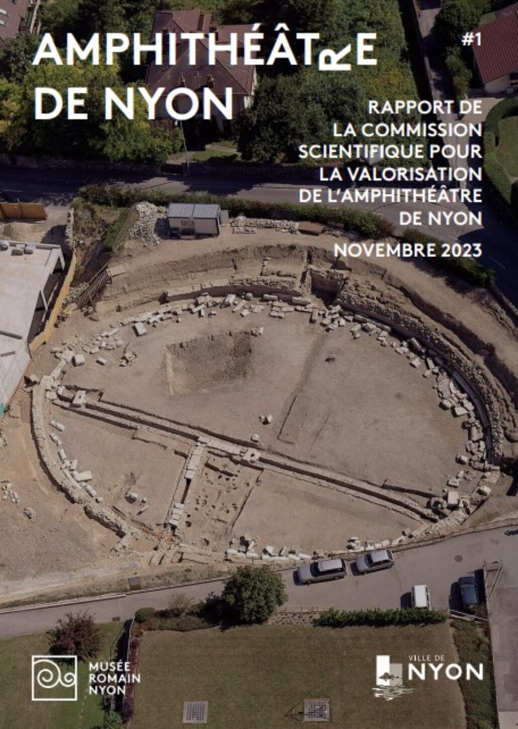 Page de couverture du rapport de Commission scientifique pour la valorisation de l'amphithéâtre de Nyon